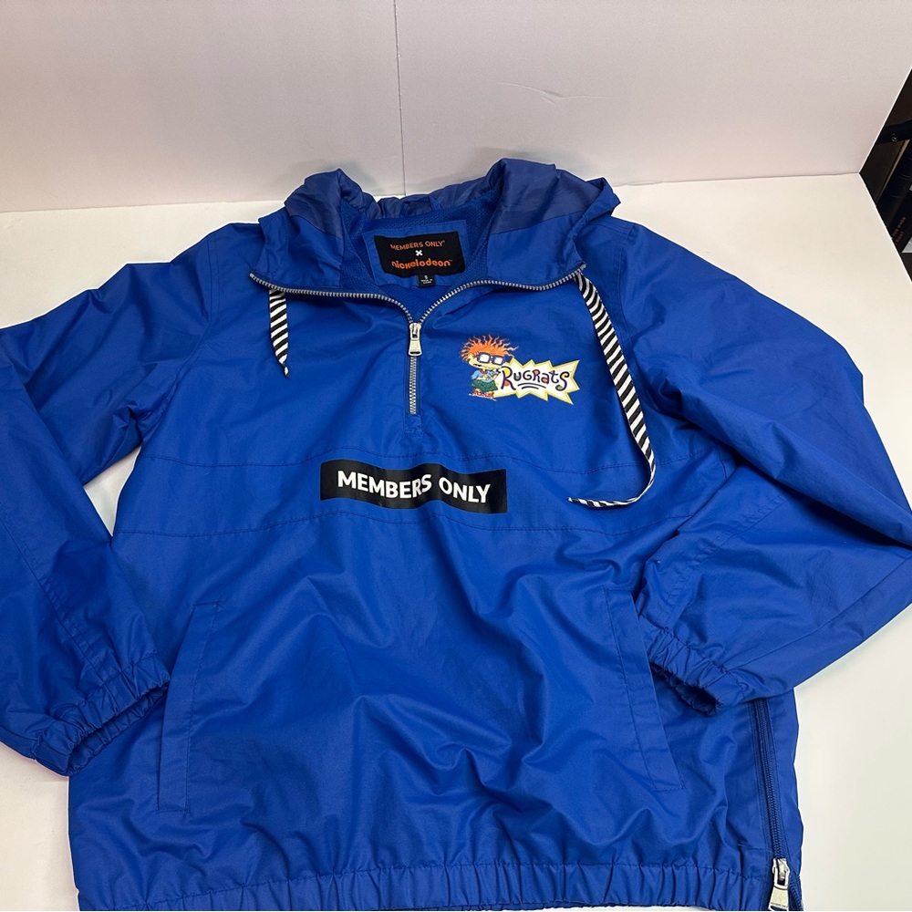 Members Only‎ Men’s Rugrats Blue windbreaker size small Nickelodeon